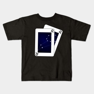 Leo Zodiac Sign Card Kids T-Shirt